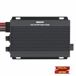 DC to DC Charger with MPPT 12V/24V 50A 720W IP67 Waterproof Auto-Voltage Buck/Boost Charging for Lithium AGM Gel Batteries in RV Marine Off-Road