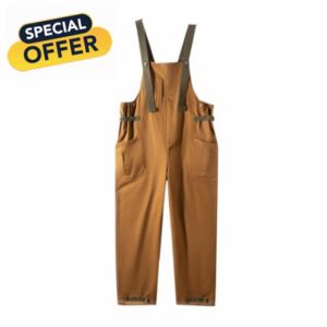 American Vintage Loose Straight-Leg Overalls - Men's Casual Long Pants
