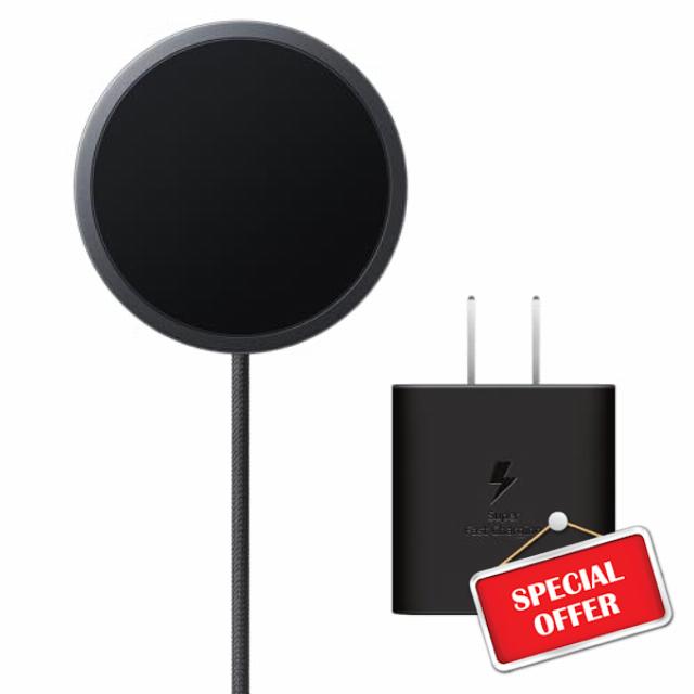 Samsung Galaxy Magnet Wireless Charger with 45W Power Adapter