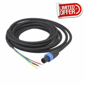 HiFi SBC01 3-Wire Subwoofer Cable Speakon to Spade End Sub Speaker Cable for REL/MJ Acoustics(4m)