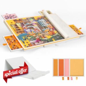 Tektalk Jigsaw Puzzle Table with Integrated Adjustable Stand/Bracket