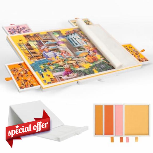 Tektalk Jigsaw Puzzle Table with Integrated Adjustable Stand/Bracket