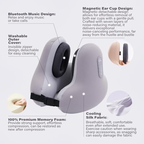 Noise Reducing Travel Pillow for Long Flight