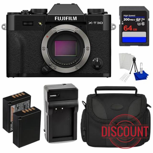 Fujifilm X-T30 III Mirrorless Camera Body (Black) – 26.1MP X-Trans
