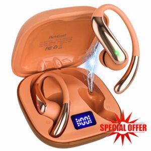 AI Translation Earbuds Real Time 50H Playtime Translator Ear Buds Audifonos Traductores Inglés Español 4-in-1 Translator Wireless Earphones Bluetooth 6.0 Headphones for Travel Business Learning Orange