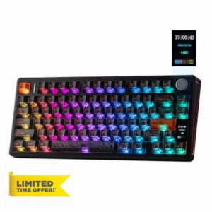 EPOMAKER TH80 V2 PRO Wireless Gaming Keyboard with Screen&Knob