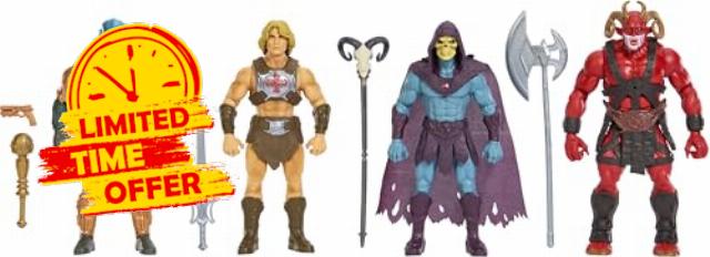 Masters of the Universe Action Figure Toy 4 Pack