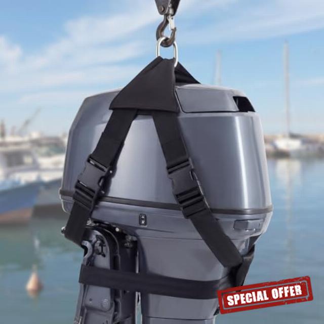 Outboard Motor Hoist Harness Set
