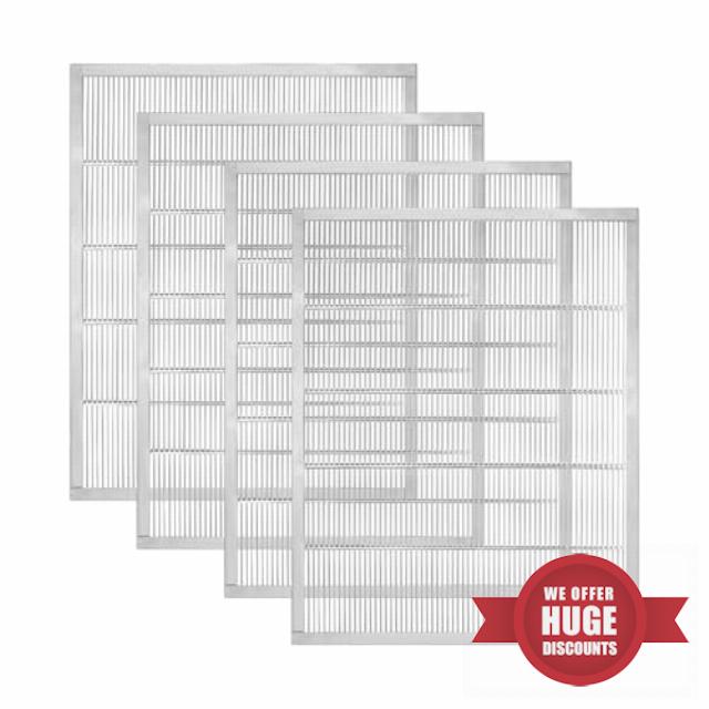 4Pcs Bee Queen Excluder 10 Frame Metal