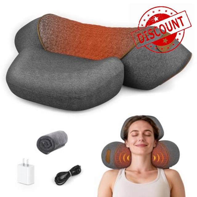 3-in-1 Neck Massager Pillow for Pain Relief