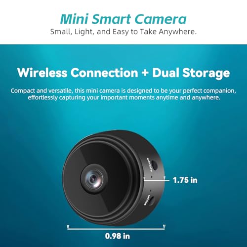 Wireless Indoor Security Camera with Night Vision & Motion Detection