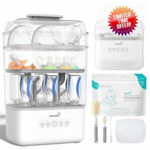 Grownsy 3 Layers Large Bottle Sterilizer and Dryer