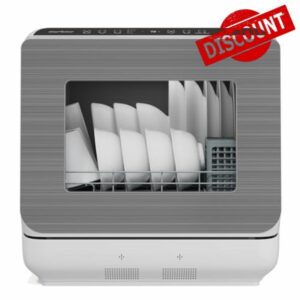18" Portable Countertop Dishwasher with 152OZ Water Tank