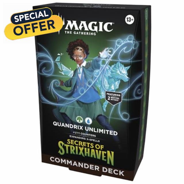 Magic: The Gathering Secrets of Strixhaven Commander Deck - Quandrix Unlimited (100-Card Deck