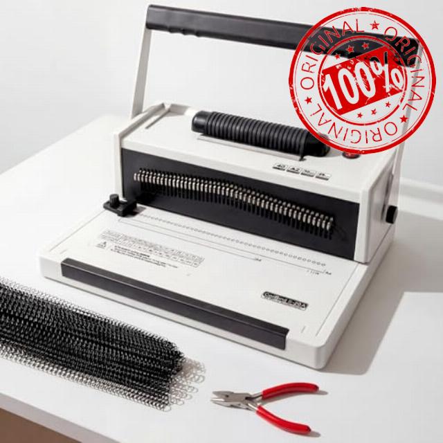 Spiral Binding Machine with Electric Coil Inserter