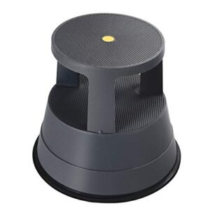350 LBS Capacity 2-Tier Anti-Slip Round Kick Stools
