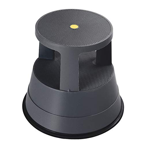 350 LBS Capacity 2-Tier Anti-Slip Round Kick Stools
