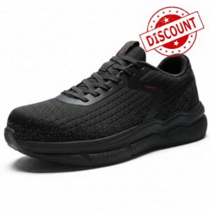 Men's Orthopedic Steel Toe Shoes | Water-Resistant & Arch Support for All-Day Standing | Wide Toe Box Safety Sneakers