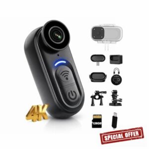 4K Mini Body Camera with 6-Axis Stabilization