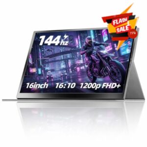 Portable Gaming Monitor 16 Inch 144Hz 1920x1200 FHD+ USB-C Portable Monitor