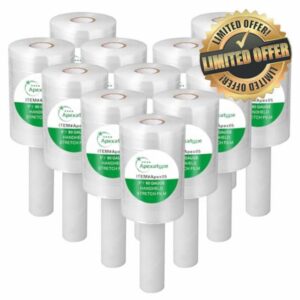 5" x 1200' Plastic Shrink Wrap Roll for Moving – 80 Gauge