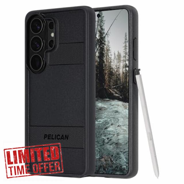 Pelican Protector Samsung Galaxy S26 Ultra Case [Magnetic and Wireless Charging] Rugged Phone Cover with 16ft Military-Grade Drop Protection - Heavy Duty Case for Samsung Galaxy S26 Ultra 6.9" - Black