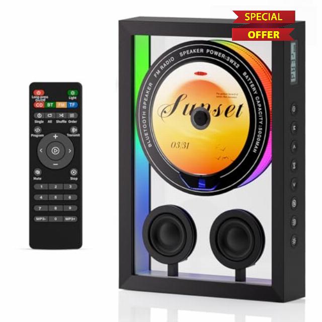 Vertical CD Player with Bluetooth 5.3