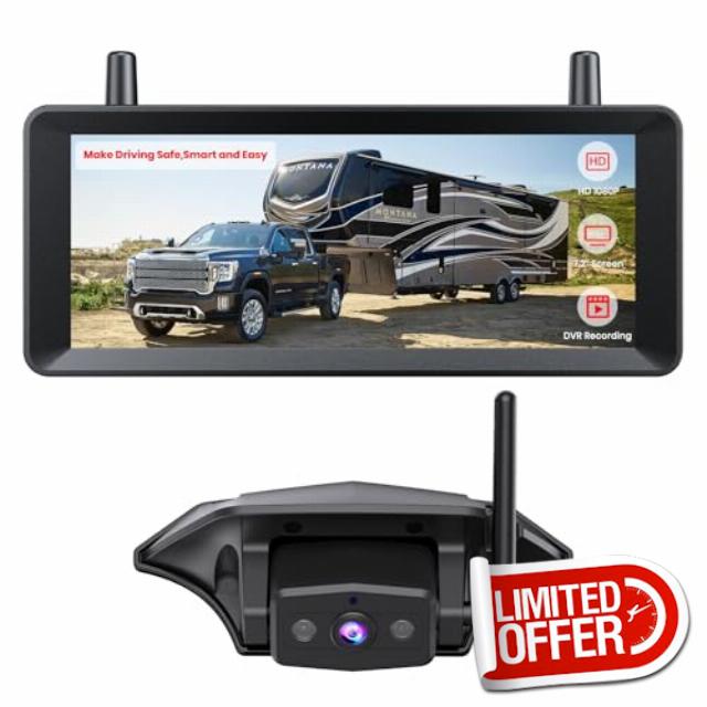 AUTO-VOX Wireless RV Backup Camera: 30Min Plug and Play Setup