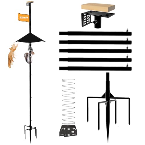 92Inches Bird House Poles for Outdoors