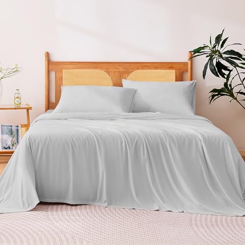 4 Piece 100% Recycled Polyester Bed Sheet Set for Hot Sleepers