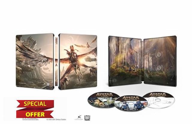 Avatar: Fire And Ash (3 Disc) - 4K UHD/BD Combo + Bonus Disc + Digital + Steelbook