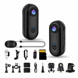 i3 4K Small POV Body Camera with Audio and Video Recording Accessories Kit Bundle