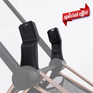Stroller Adapter Compatible with Priam 3/4 Pram Aton Cloud Q/Z Car Seat Converter Pushchair Baby Basket Connector Bebe Buggy Accessories
