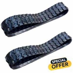 2 pcs Excavator Rubber Track 180 x 72 x 37 fits 0.8Tons-2Tons Mini Excavators Caterpillar