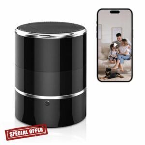 Hidden Spy WiFi Camera in Bluetooth Speaker with 240° Viewing Angle