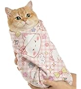 BFNN Cat Grooming Wrap for Cutting Nails, 27.6" Anti-Escape Calming Cat Swaddle Wrap for Medicine...