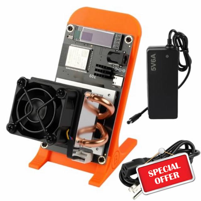 Bitcoins Miner Lucky Miner Bitaxes Gamma 601 SHA256 1.5TH/S 25W Low Power Home Solo ASIC Crypto Miner
