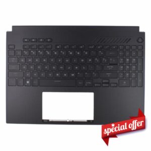 ApplianPar Black Upper Case Palmrest Cover with Backlit Keyboard for ASUS TUF Gaming A16 FA617 FA617NS FA617XS FX617