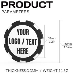 Photo or Text – Custom Drink Tokens