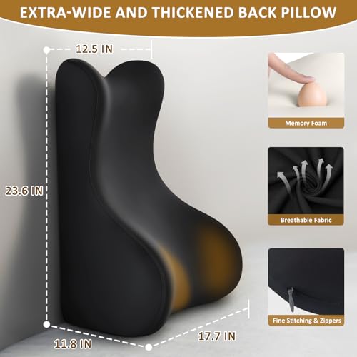 Headboard Pillow for Sleep Apne on Bedrest Couch