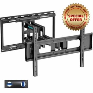 Pegzone Full Motion TV Wall Mount for 37-90 Inch TVs up to 176lbs