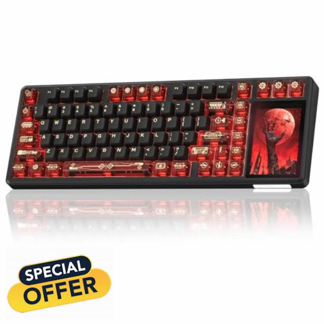 Aula L99 Wireless Mechanical Keyboard with Smart Touch Screen