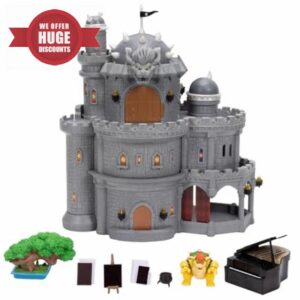 The Super Mario Galaxy Movie – 12" Deluxe Three-Story Bowser Castle Playset with 1.5” Bowser Figure