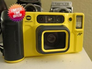 Minolta Weathermatic Dual 35 Weatherproof 35mm Film Camera | Waterproof Vintage Point & Shoot | Dual Lens 35mm & 50mm | Built-in Flash (Renewed)