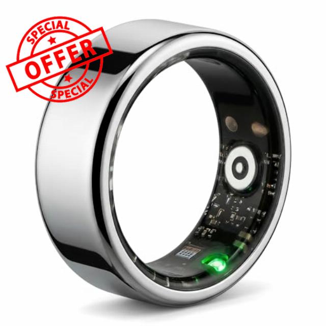 Smart Ring for Women（Size 7 - Fitness Ring，Health Tracker Ring with Heart Rate