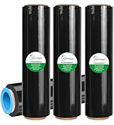 APEXATYPE Plastic Shrink Wrap Roll for Moving – 18" x 1500', 80 Gauge, 500% Stretch, Heavy Duty S...