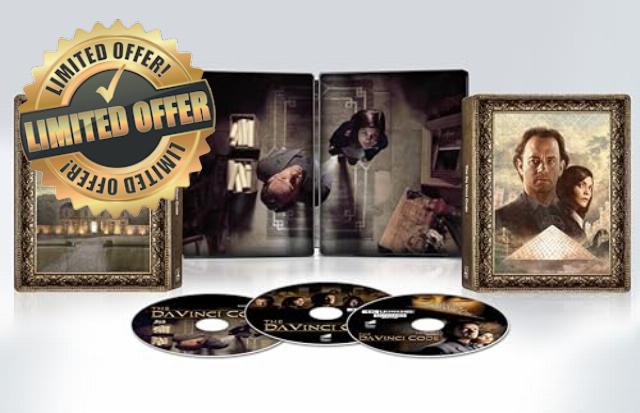 The Da Vinci Code: 20th Anniversary - (3 Disc) UHD/BD Combo + Digital + Steelbook