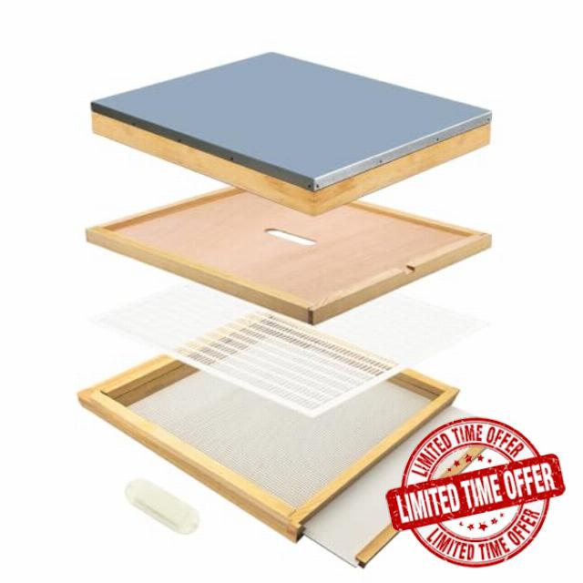 10 Frame Langstroth Beehive Parts Kit Includes Telescoping Top Cover
