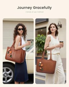 Leather Vintage Work Bag with 40oz Cup Holder