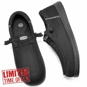 Steel Toe Shoes for Men Slip On Safety Work Loafers Lightweight Composite Toe Shoes for Men Comfortable Mens Safety Tennis Sneakers